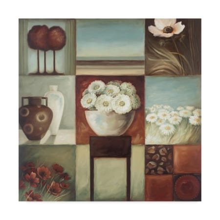 Lisa Audit 'Floral Montage 1' Canvas Art,24x24
